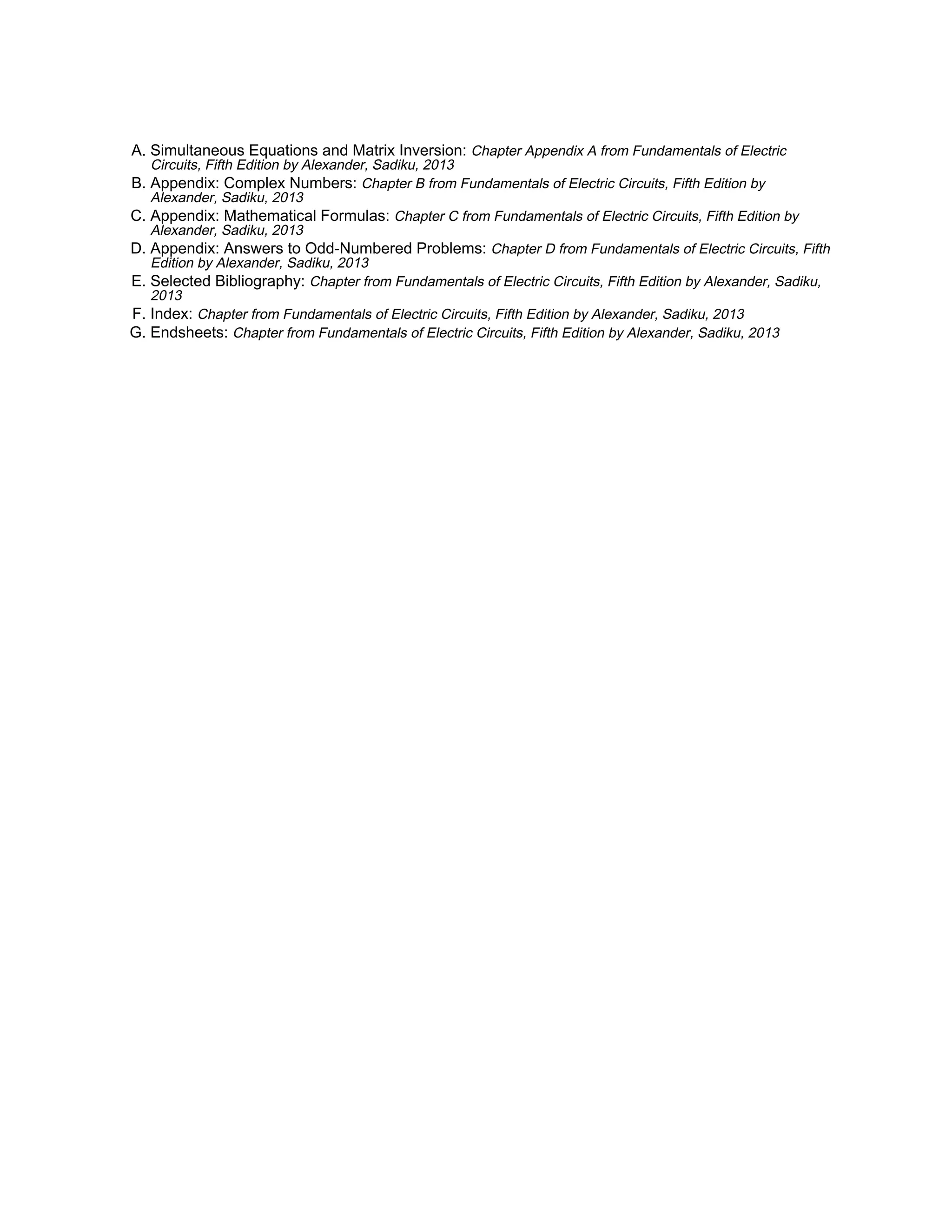 Fundamentals of electric circuits 5e | PDF