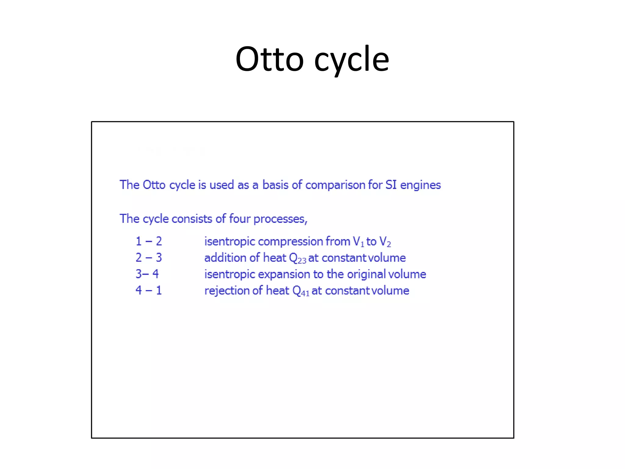 Otto cycle
 