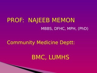 Fundamentals of epidemiology prof najeeb memon | PDF