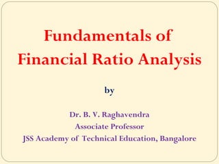 Fundamentals of Financial Ratio Analysis | PPT