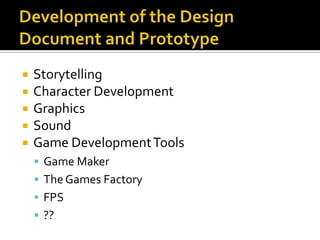 Fundamentals of game development overview | PPT