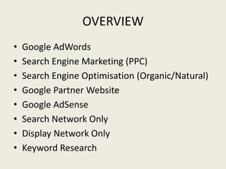 Fundamentals of Google Adwords | PPT