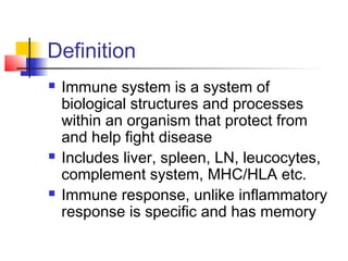 Fundamentals of immunity | PPT