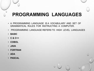Fundamentals of information technology | PPTX