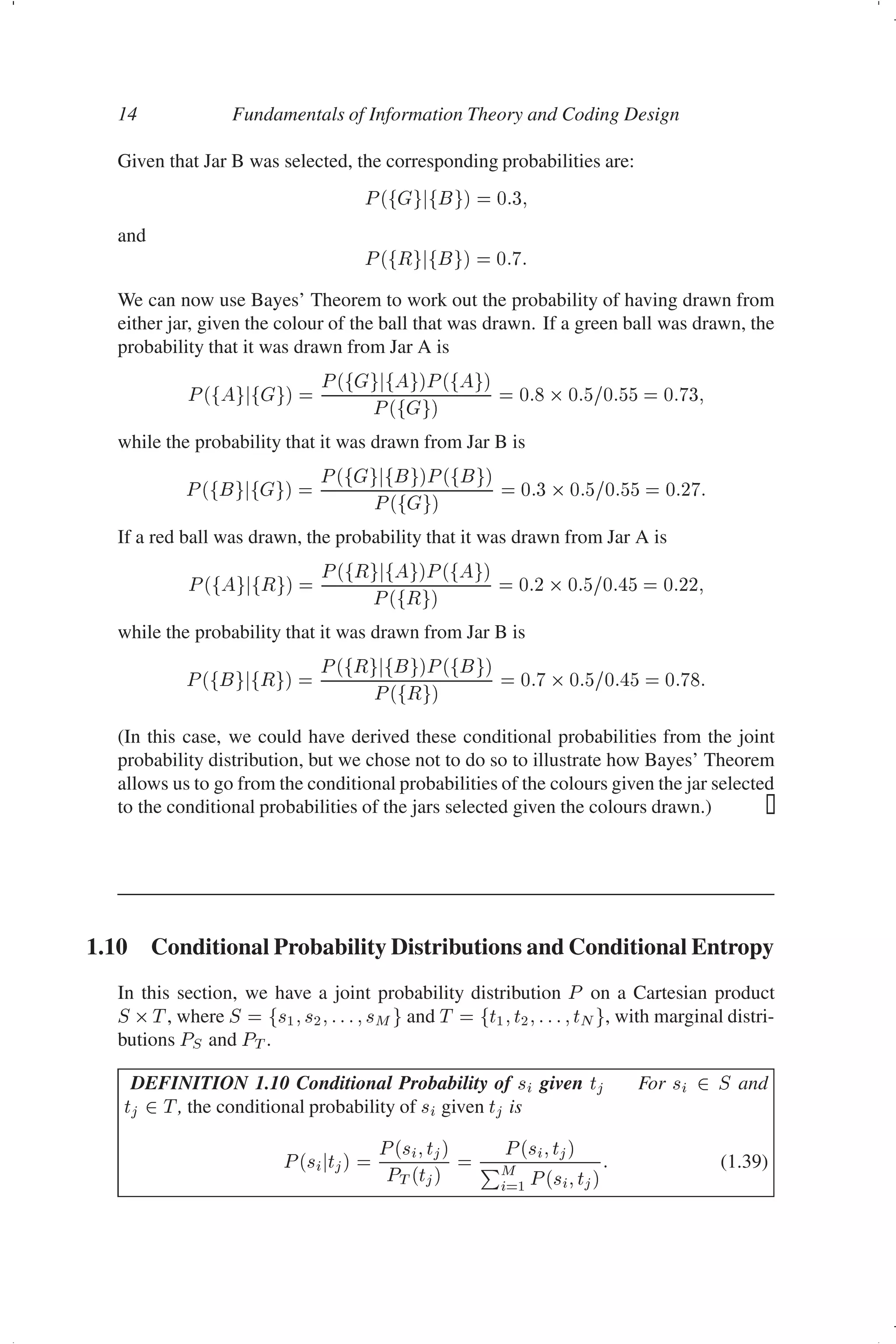 Fundamentals of information theory and coding design discrete