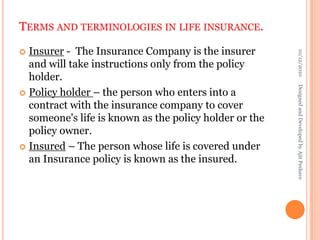 Fundamentals Of Insurance(2) | PPSX