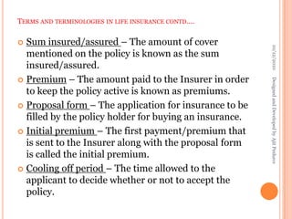 Fundamentals Of Insurance(2) | PPSX