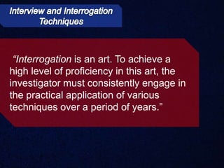 Fundamentals of investigation | PPTX