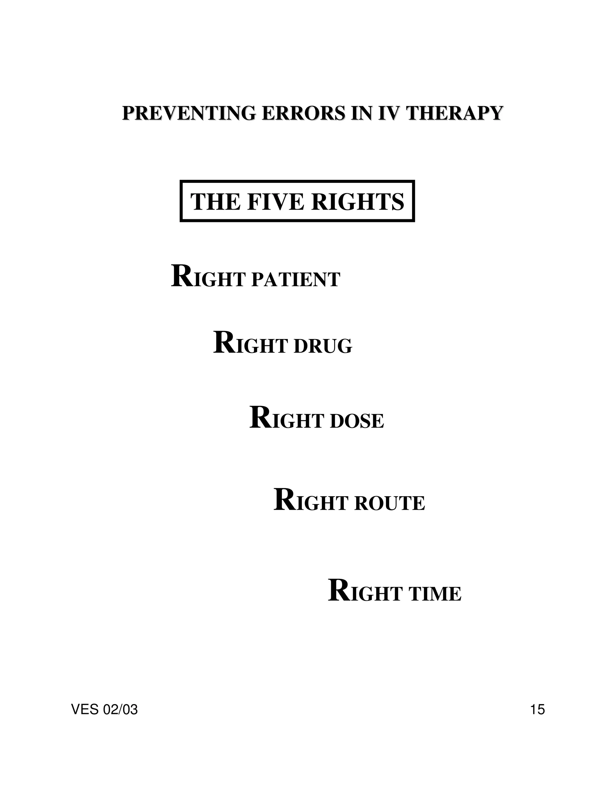 Fundamentals Of Iv Therapy