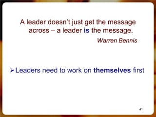 Fundamentals of leadership