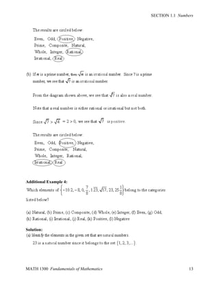 SECTION 1.1 Numbers

Additional Example 4:

Solution:

MATH 1300 Fundamentals of Mathematics

13

 