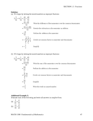 SECTION 1.3 Fractions
Solution:

Additional Example 3:

MATH 1300 Fundamentals of Mathematics

47

 