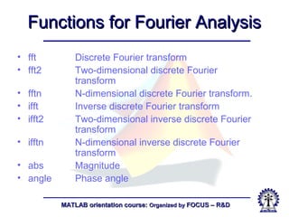 Fundamentals of matlab | PPT