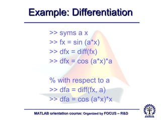 Fundamentals of matlab | PPT
