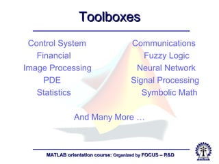 Fundamentals of matlab | PPT