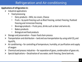62
Refrigeration and Air-conditioning
 
