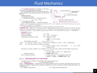 82
Fluid Mechanics
 