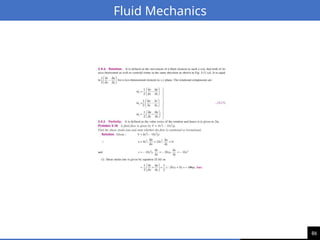 86
Fluid Mechanics
 