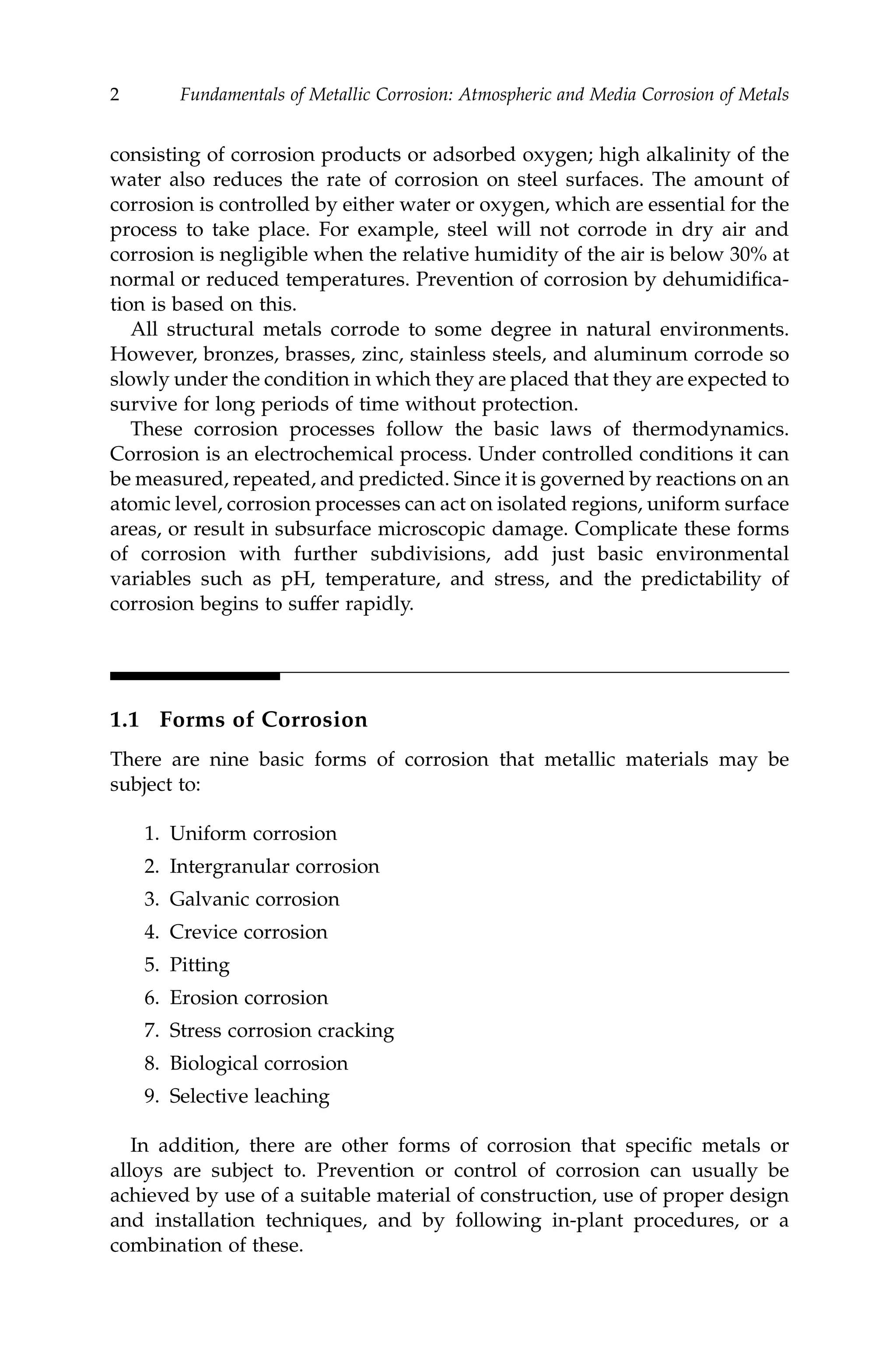 Fundamentals of metallic corrosion | PDF