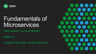 Fundamentals of
Microservices
OWEN GARRETT AND ALAN MURPHY
NGINX, F5
O.GARRETT@F5.COM / A.MURPHY@F5.COM
 