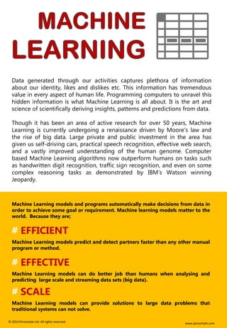 Fundamentals of Machine Learning Bootcamp - 24 Nov London | PDF