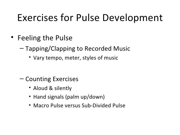 Fundamentals of music pulse, meter, rhythm