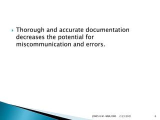Fundamentals of nursing documentation | PPTX