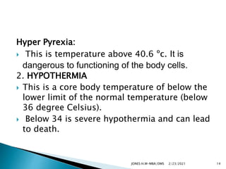 Pyrexia Temperature Range Fundamentals of nursing vital signs | PPTX