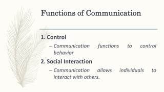 Fundamentals of Oral Communication | PPTX