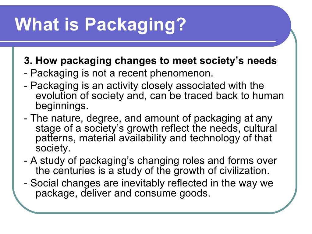 Fundamentals of packaging technology