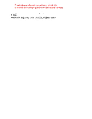 Springer International Publishing AG, Noninvasive Ventilation. The Essentials,
1, 2023
Antonio M. Esquinas, Lucia Spicuzza, Raffaele Scala
 