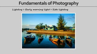 Lighting > Early morning light > Side lighting
 