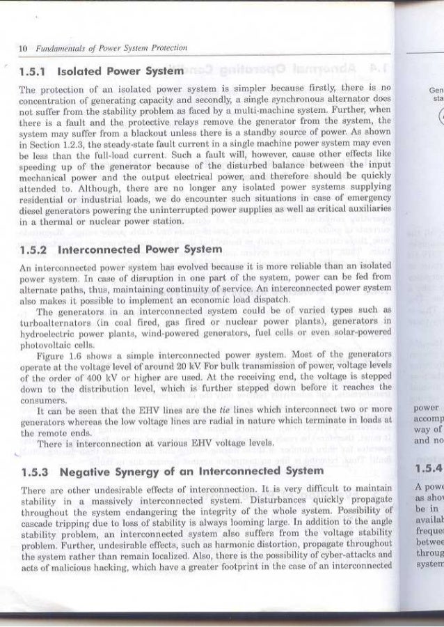 Fundamentals of power system protection by paithankar