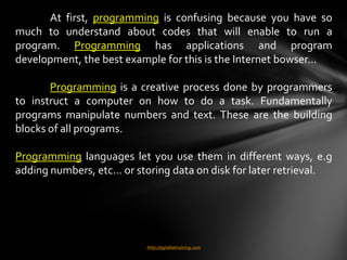 Fundamentals of prog. by rubferd medina | PPT