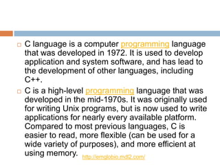 Fundamentals of programming | PPT