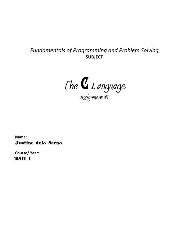Fundamentals of programming and problem solving | PDF | Free Download