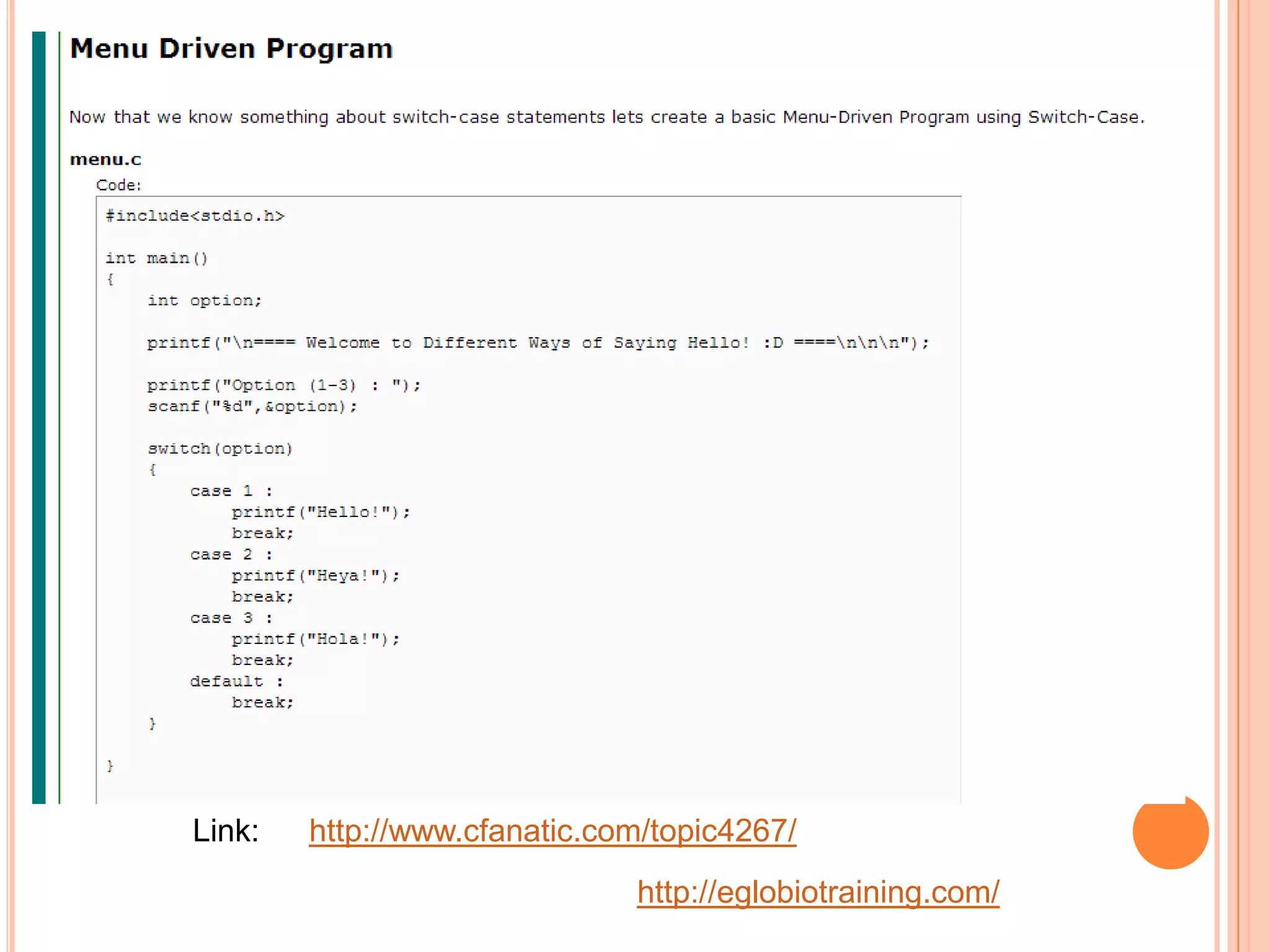 Link:   http://www.cfanatic.com/topic4267/
                              http://eglobiotraining.com/
 