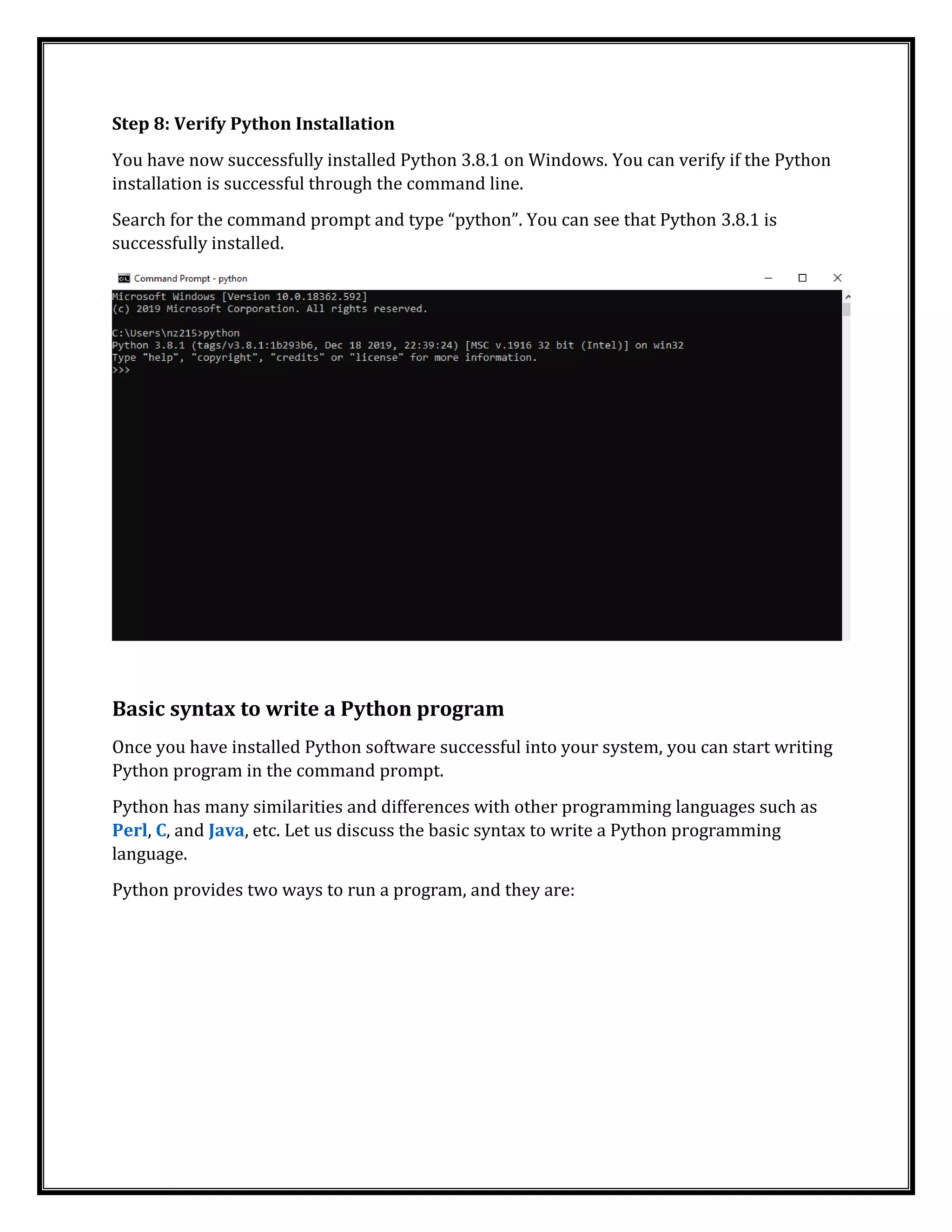 Fundamentals of python | PDF | Programming Languages | Computing
