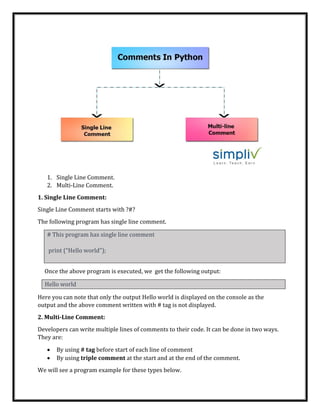 Fundamentals of python | PDF | Programming Languages | Computing