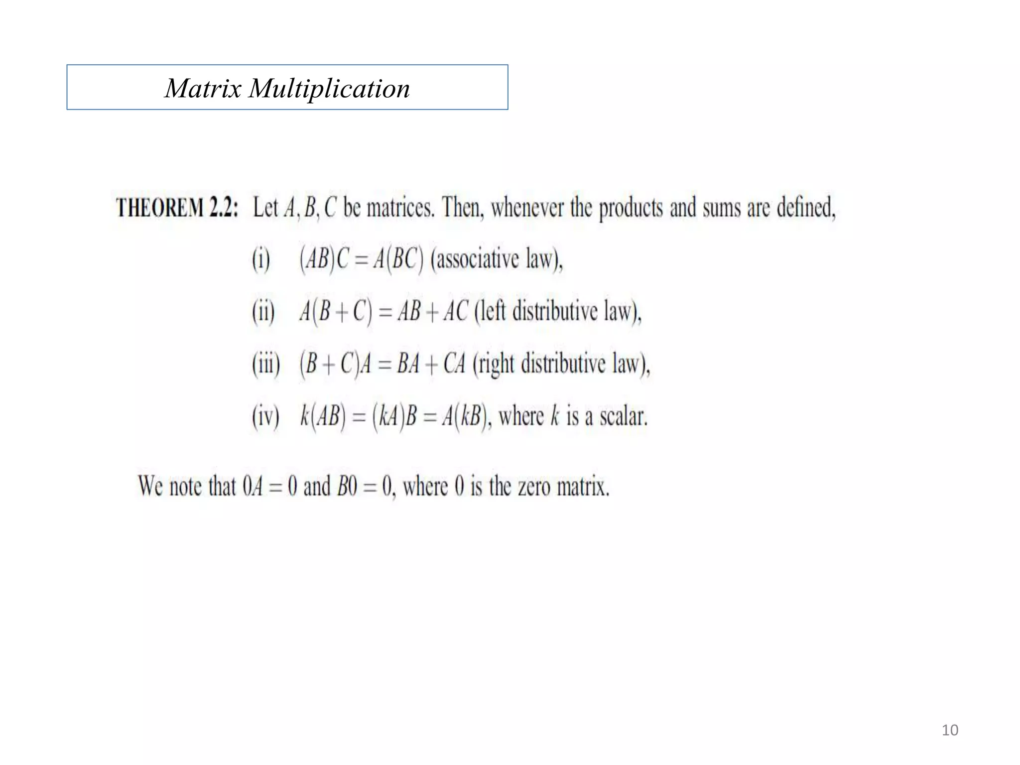 10 Matrix Multiplication 