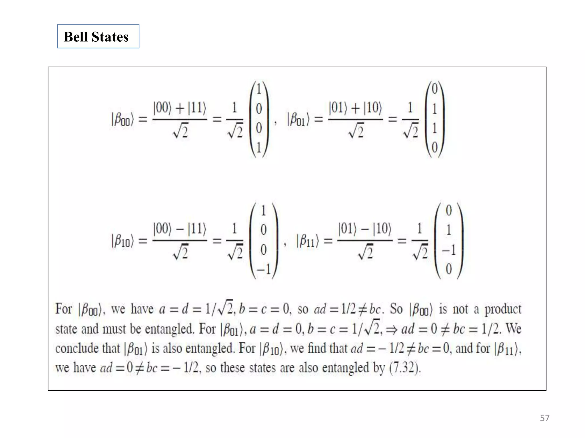 57 Bell States 