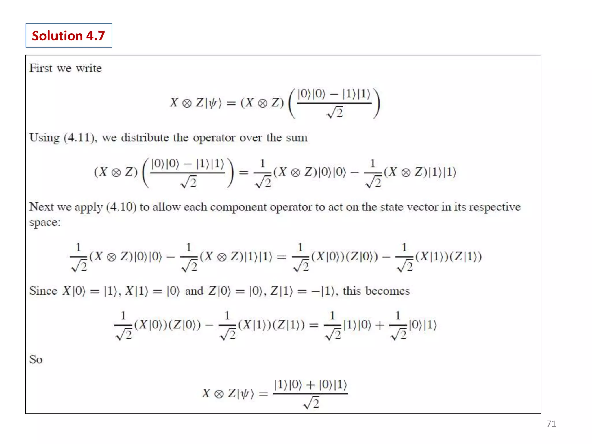 71 Solution 4.7 