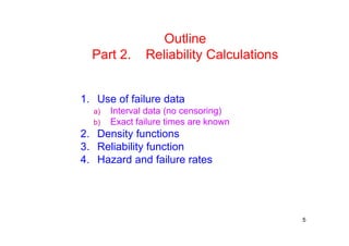 Fundamentals of reliability engineering and applications part2of3 | PPT