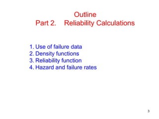 Fundamentals of reliability engineering and applications part3of3 | PDF