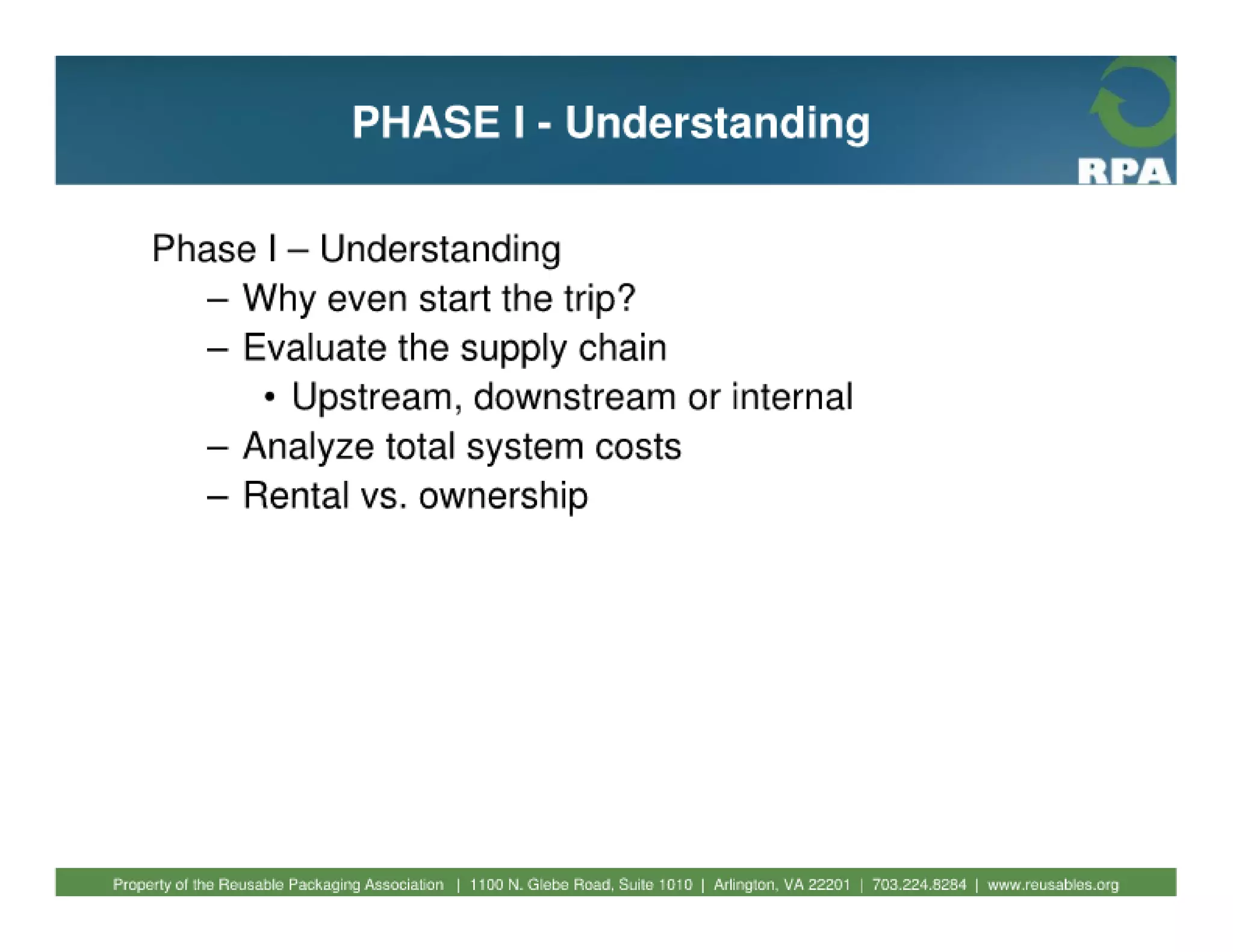 Fundamentals of reusable packaging 2010
