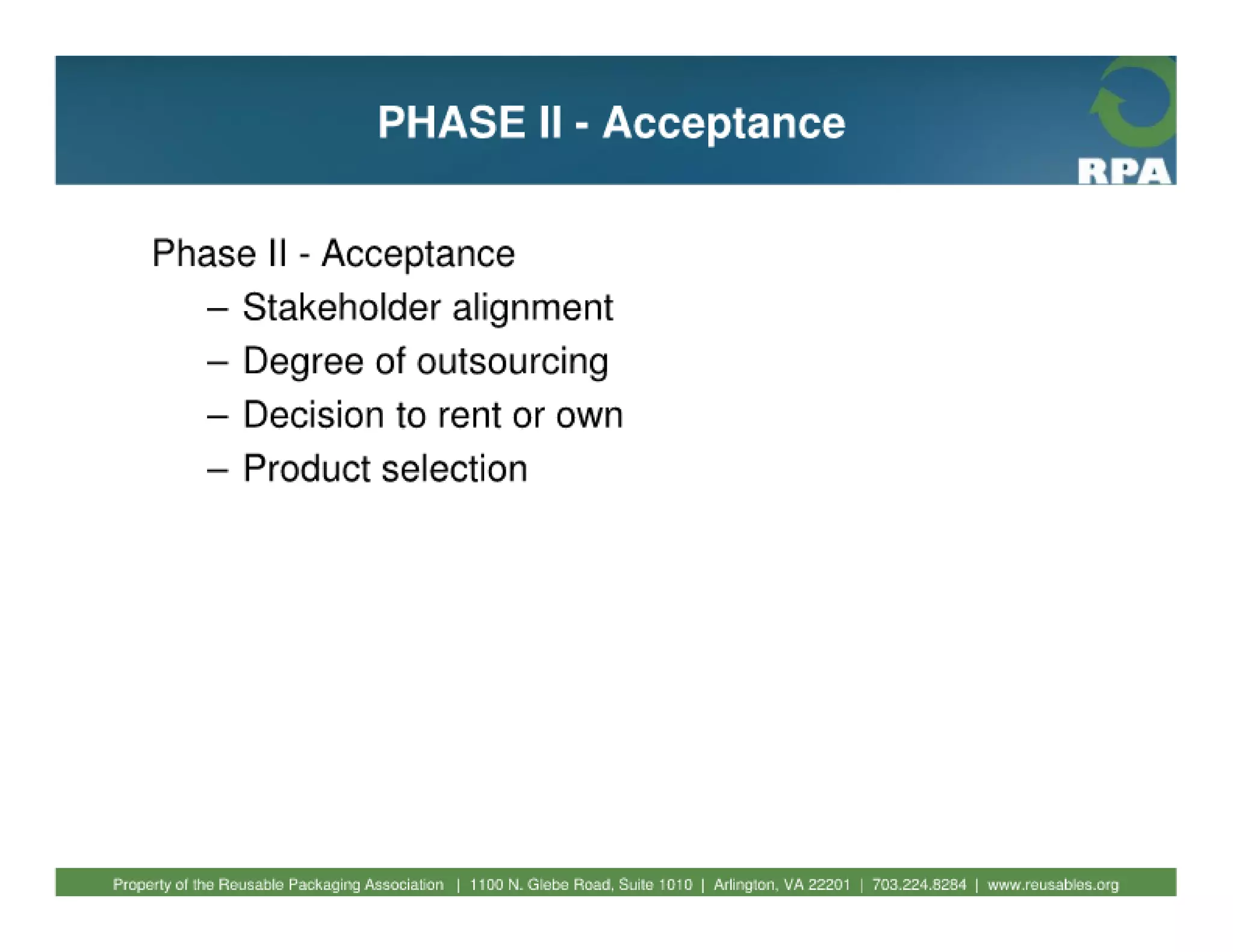 Fundamentals of reusable packaging 2010