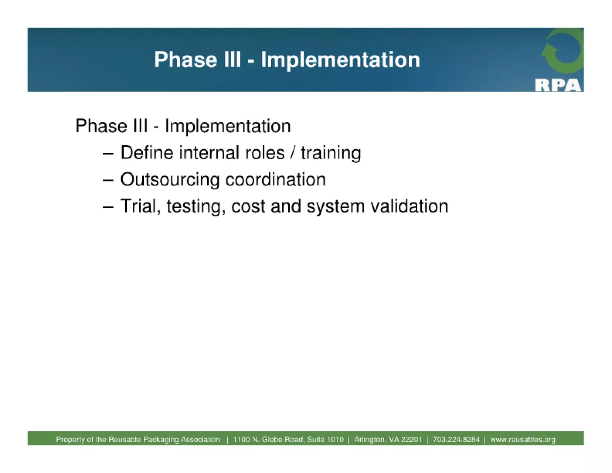 Fundamentals of reusable packaging 2010