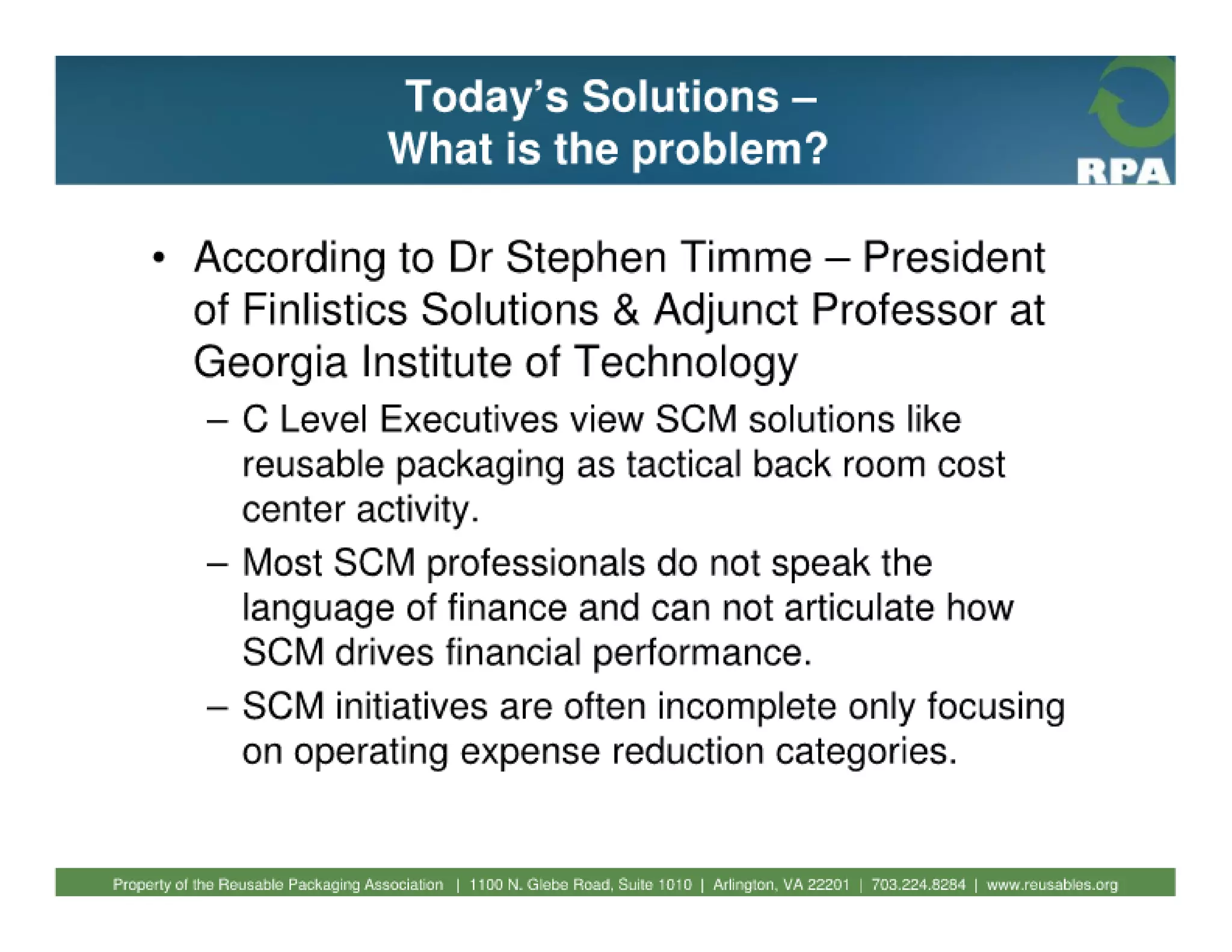 Fundamentals of reusable packaging 2010