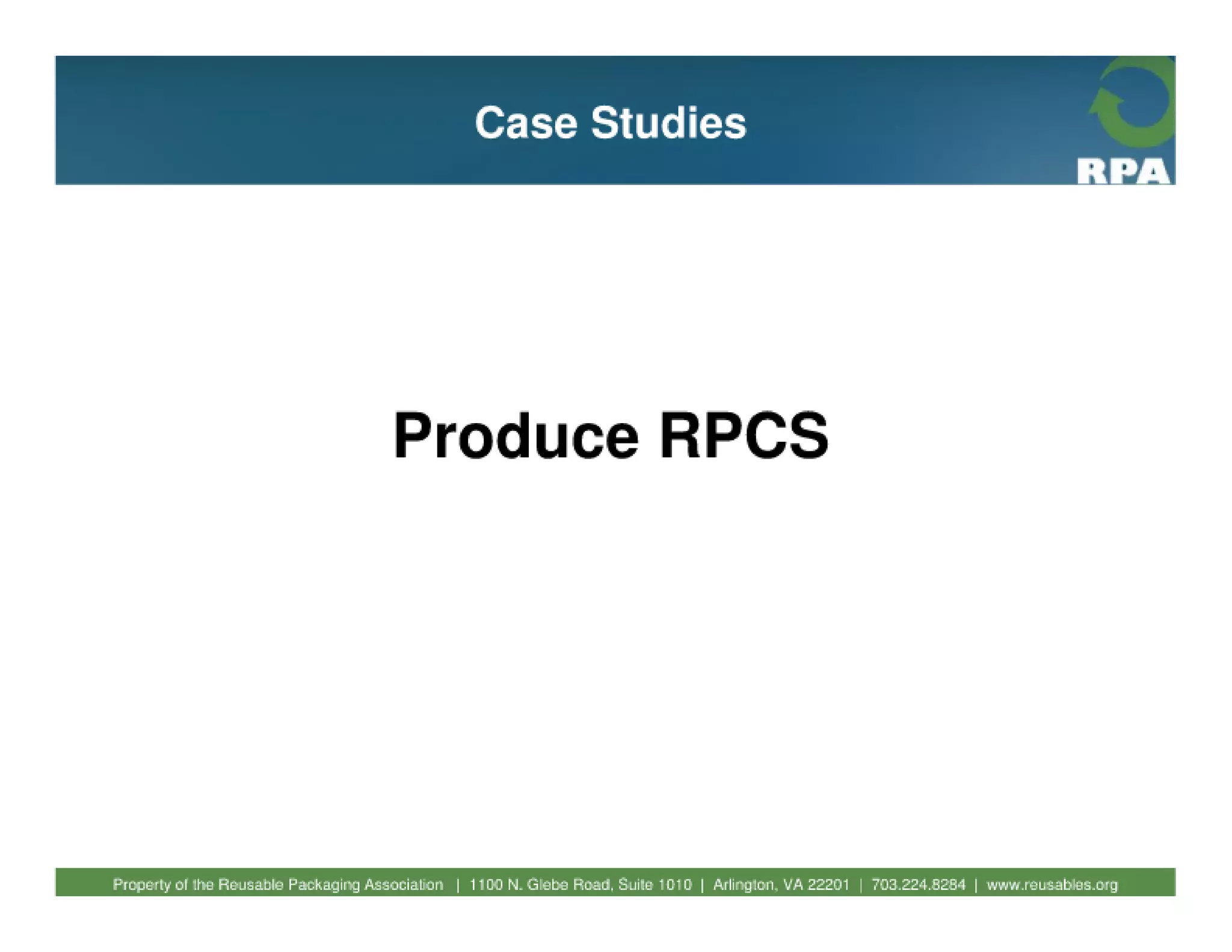 Fundamentals of reusable packaging 2010
