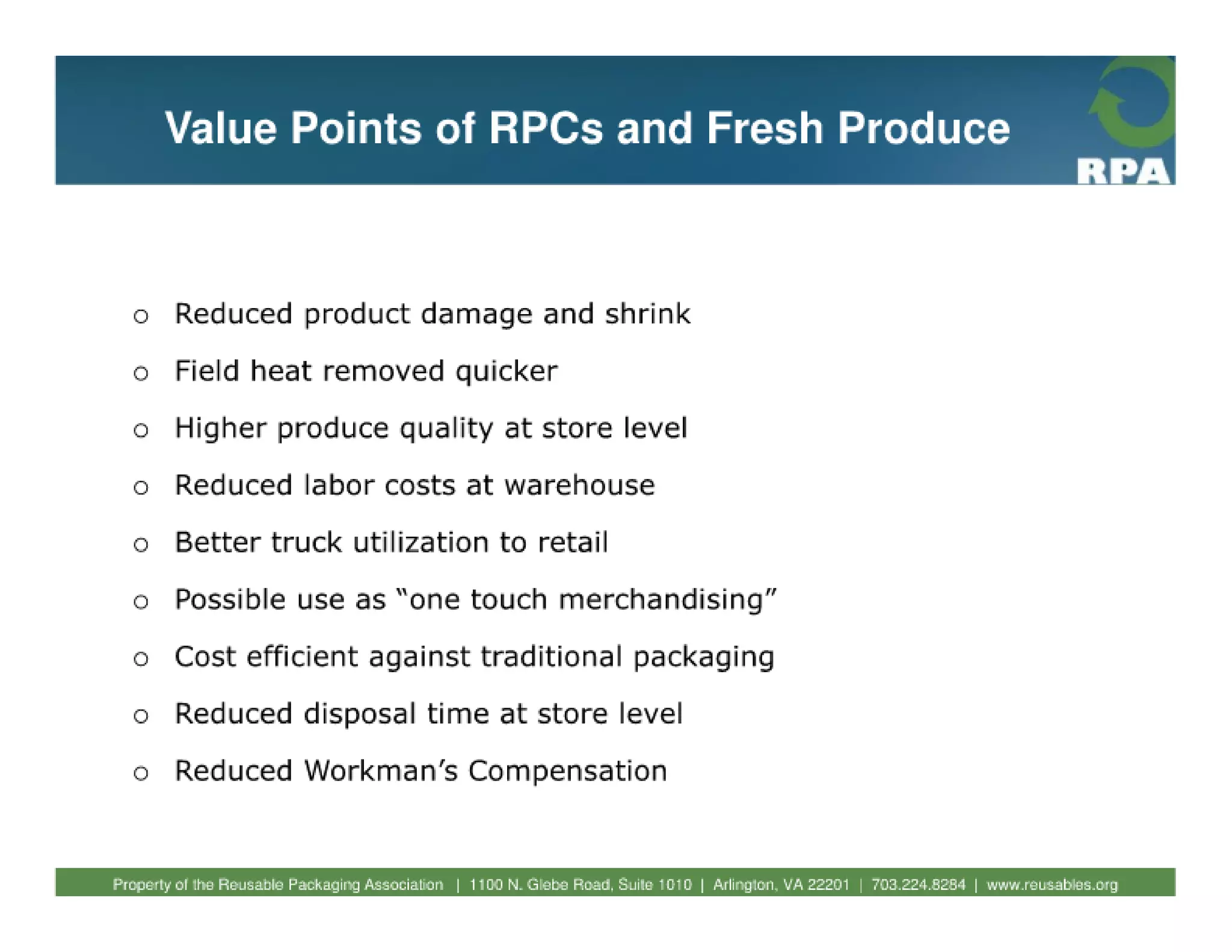 Fundamentals of reusable packaging 2010